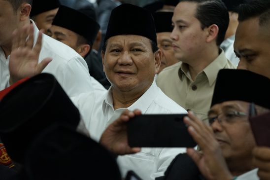 Menteri Pertahanan (Menhan) Prabowo Subianto dalam Rakernas LDII 2023